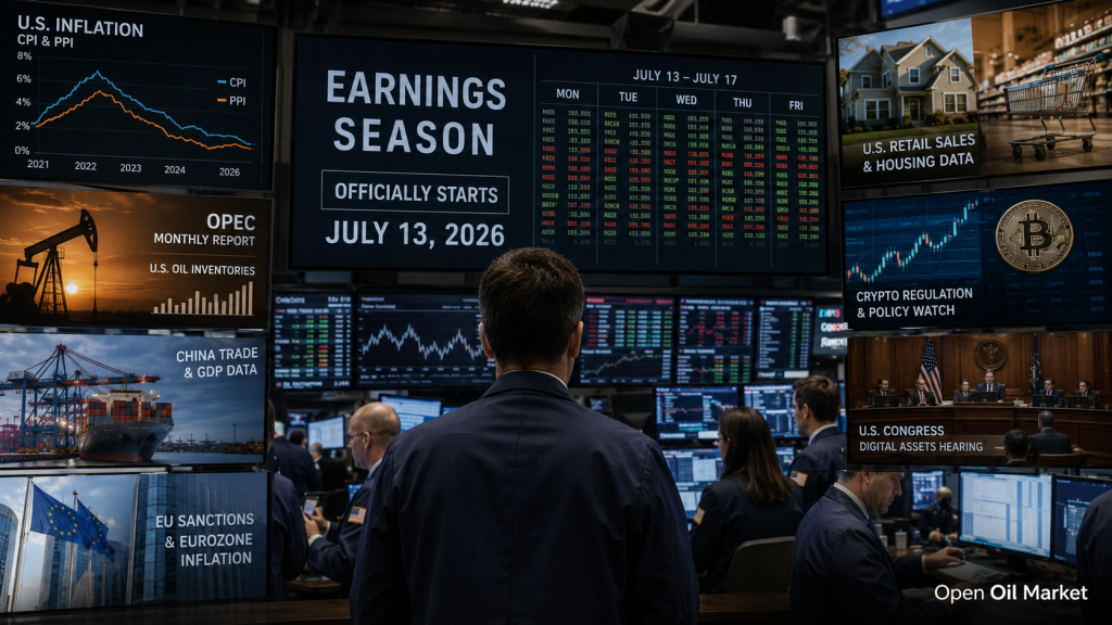 Investor Calendar July 13-17, 2026: U.S. CPI, China GDP, and Earnings Season
