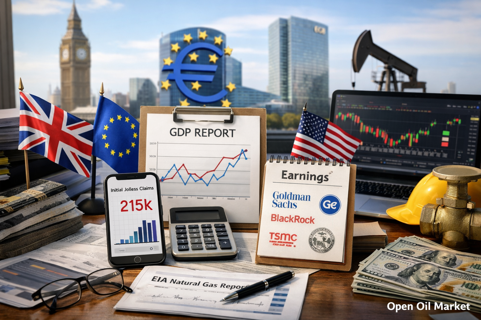 Economic Events and Corporate Reports — Thursday, January 15, 2026: UK GDP, ECB Bulletin, Unemployment Claims