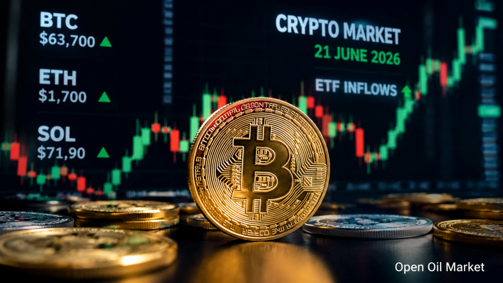 Cryptocurrency News, Sunday, June 21, 2026: Bitcoin Holds at $63-64k, ETF Flows and Stablecoin Regulation Set Market Tone