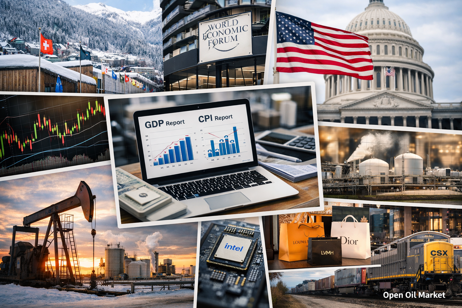 Economic Events and Corporate Reports — Thursday, January 22, 2026: World Economic Forum, U.S. CPI and U.S. GDP