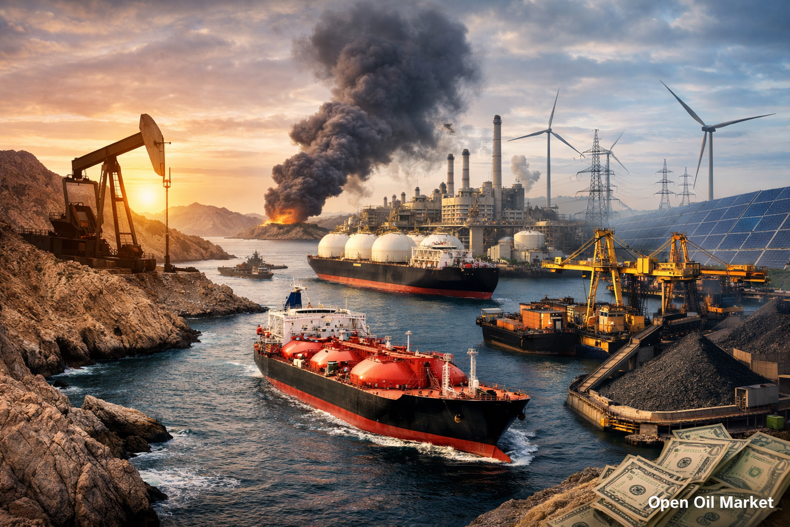 Oil and Gas News — Sunday, March 1, 2026: Risk Premium Due to Iran, OPEC+ Decisions, and Tensions in Gas and Coal Markets