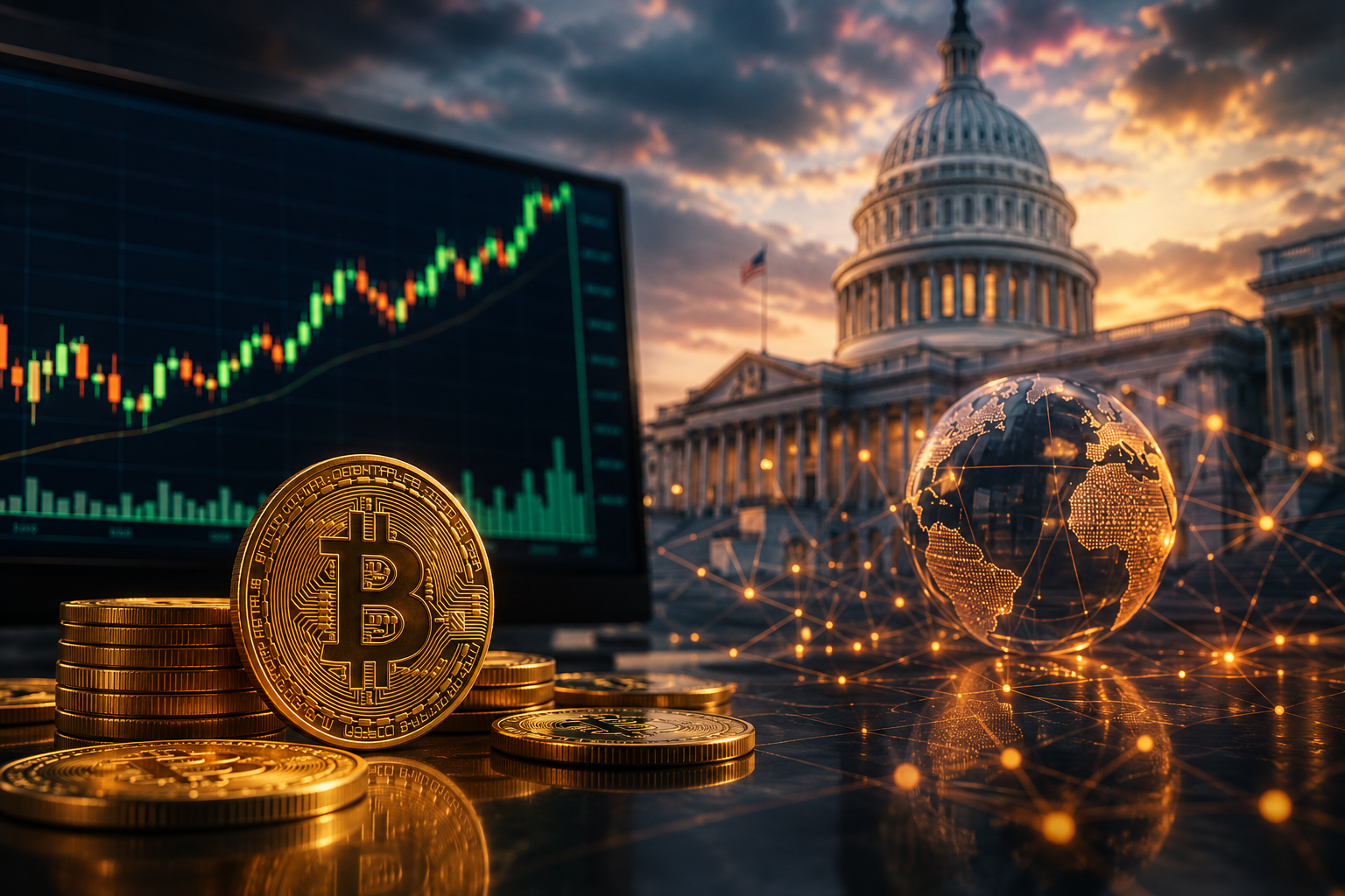 Cryptocurrency News: Thursday, August 6, 2026 - Bitcoin Holds Above $64,000, US Senate Votes on CLARITY Act