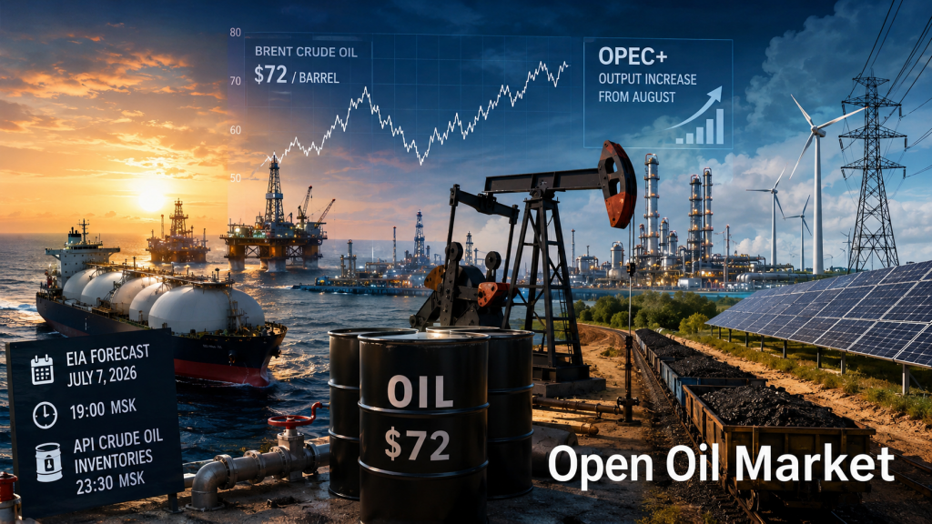 Oil and Gas and Energy News — Tuesday, July 7, 2026: Brent, OPEC+, EIA Forecast and API Inventories