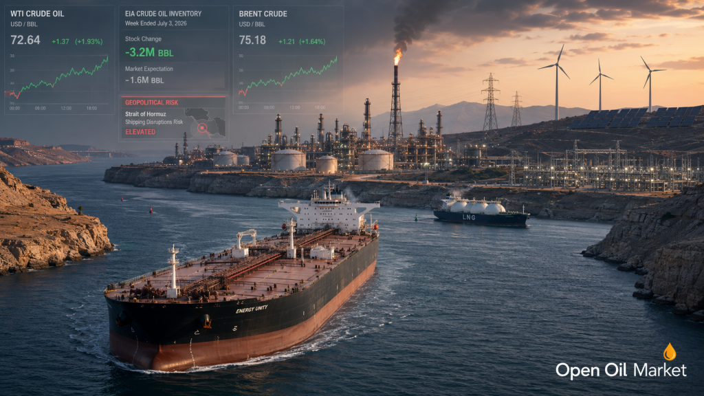 Oil and Gas News - Wednesday, July 8, 2026: Hormuz Risk, EIA Reserves, and Petroleum Market