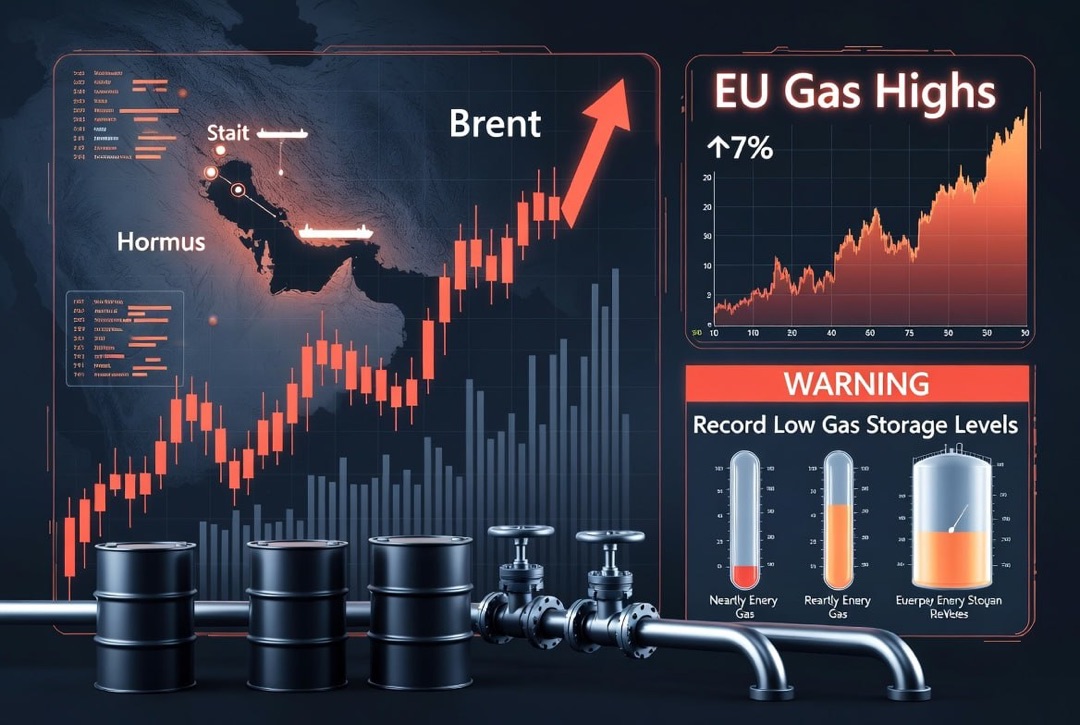 Energy Sector News — Thursday, July 30, 2026: Escalation in the Strait of Hormuz Drives Brent Oil Up, Gas in Europe at Highs Amid Record Low Stocks
