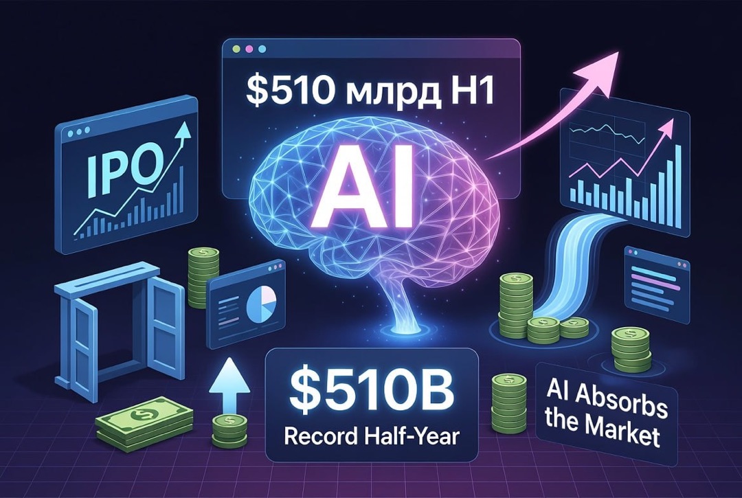 Startup and venture capital news — Saturday, 1 August 2026: record $510bn for the half-year, AI is absorbing the market and an open IPO window