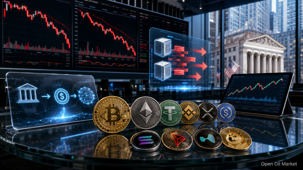 Cryptocurrency News June 1, 2026: Bitcoin and Ethereum amidst trading charts, ETF outflows, stablecoins, and top 10 cryptocurrencies