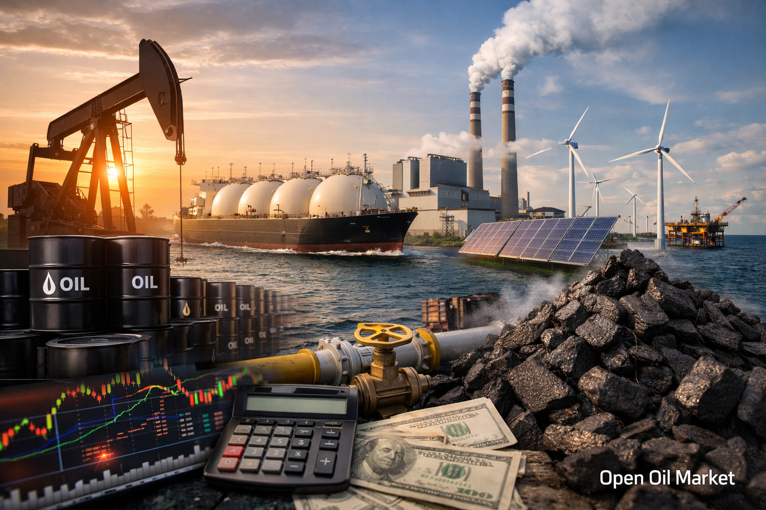 Global Oil, Gas and Energy Market Overview - Energy Sector February 21, 2026, Brent Oil, LNG, Refinery, Renewable Energy