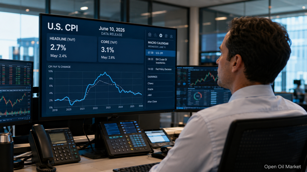 Economic Events and Corporate Reports on June 10, 2026: US CPI, Bank of Canada Rate, and Oracle Report