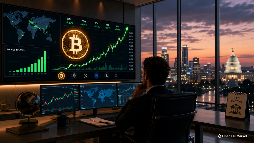 Bitcoin Rises Amid ETF Flows and Federal Reserve Meeting Expectations in the Global Cryptocurrency Market on June 16, 2026