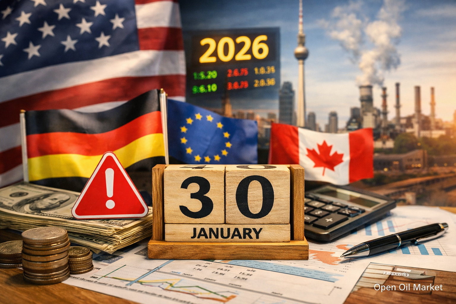 Economic Events and Corporate Reports - Friday, January 30, 2026: US Shutdown, Germany and Eurozone GDP, ExxonMobil and Chevron Reports